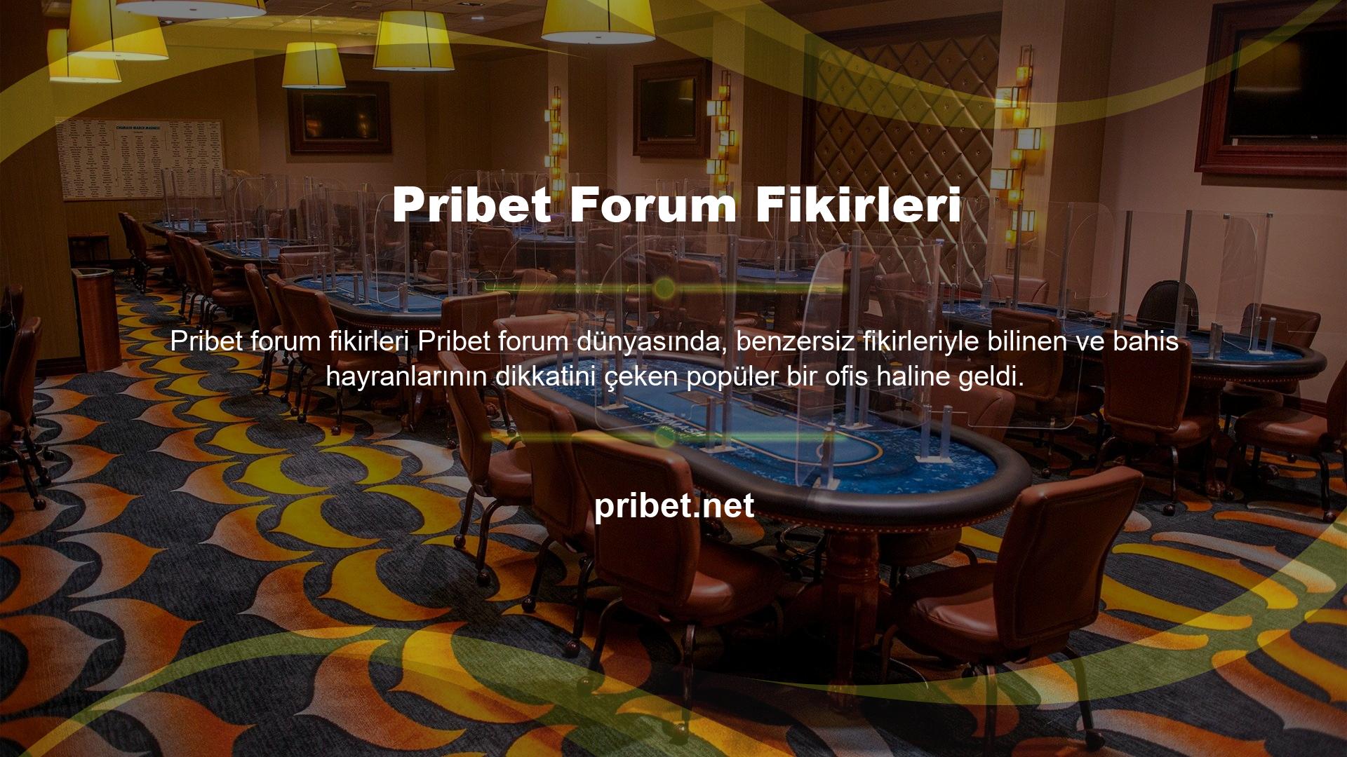 Oyun sitesinin dikkate değer yeniliği ilk olarak Pribet ofisinden geldi