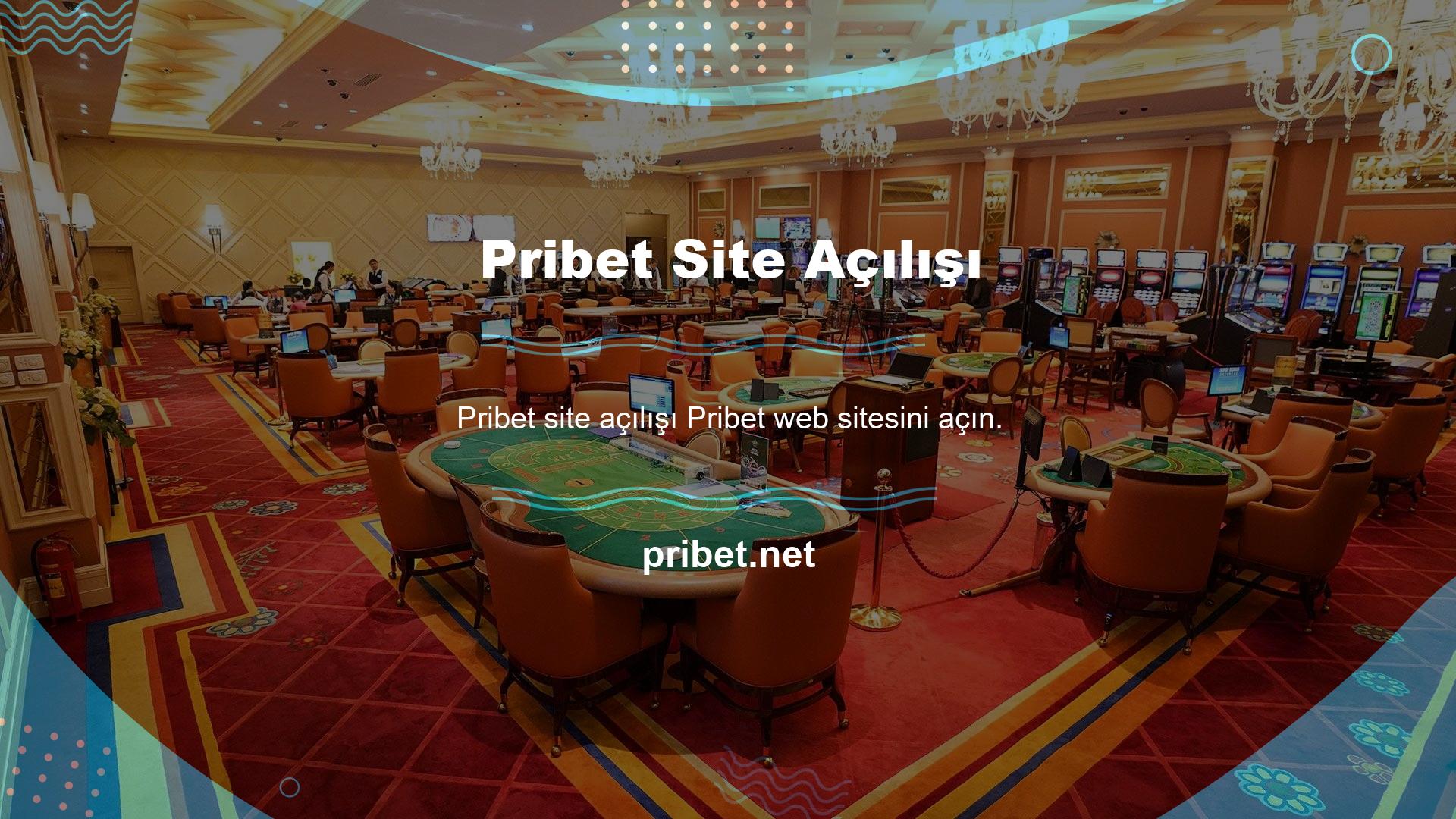 Bahis şirketinin web sitesini açın